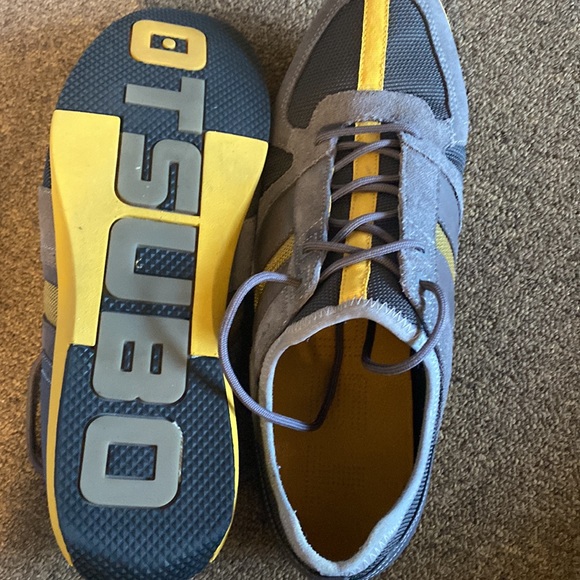 Tsubo Men Radon Leather Lace Up Casual Charcoal Sneaker Shoes size USA 11 F8113G - Picture 4 of 10